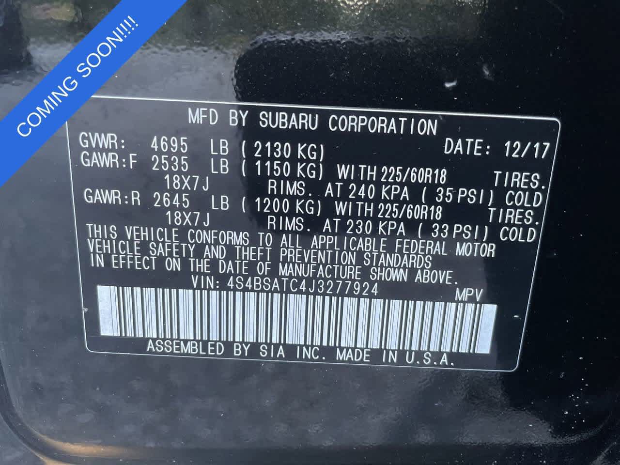 Used 2018 Subaru Outback 2.5i Touring AWD/4WD image 36