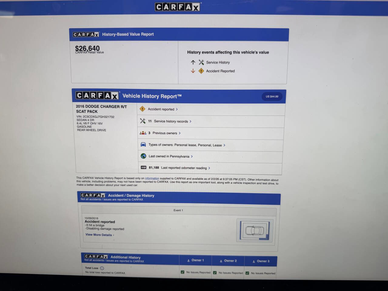 Used 2016 Dodge Charger R/T Scat Pack w/ Technology Group image 3