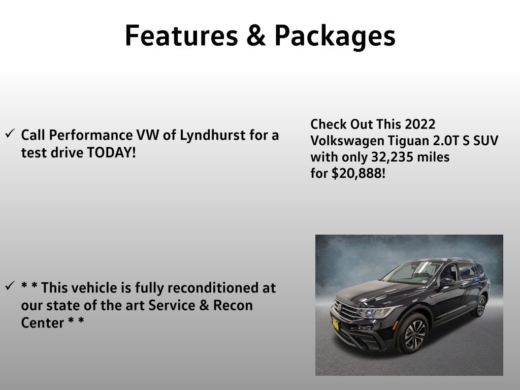 Used 2022 Volkswagen Tiguan S AWD/4WD image 4