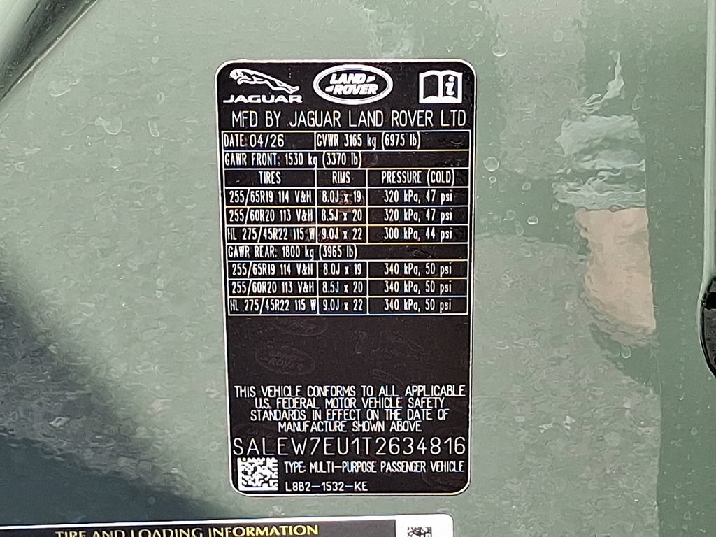 New 2026 Land Rover Defender 110 AWD/4WD image 18