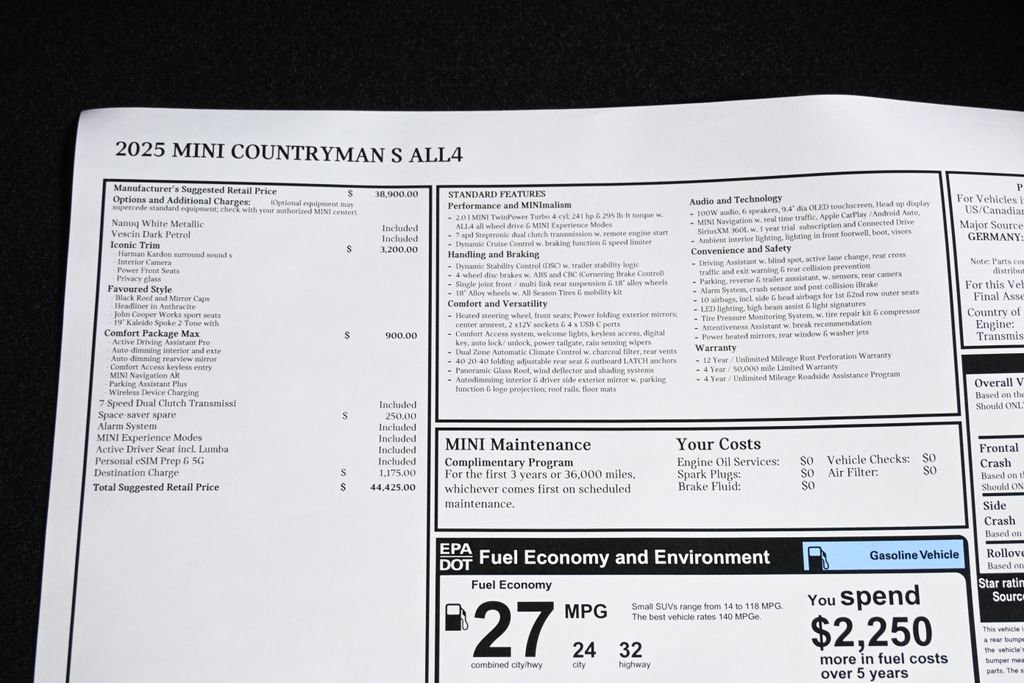 Used 2025 MINI Cooper Countryman S w/ Comfort Package Max image 27