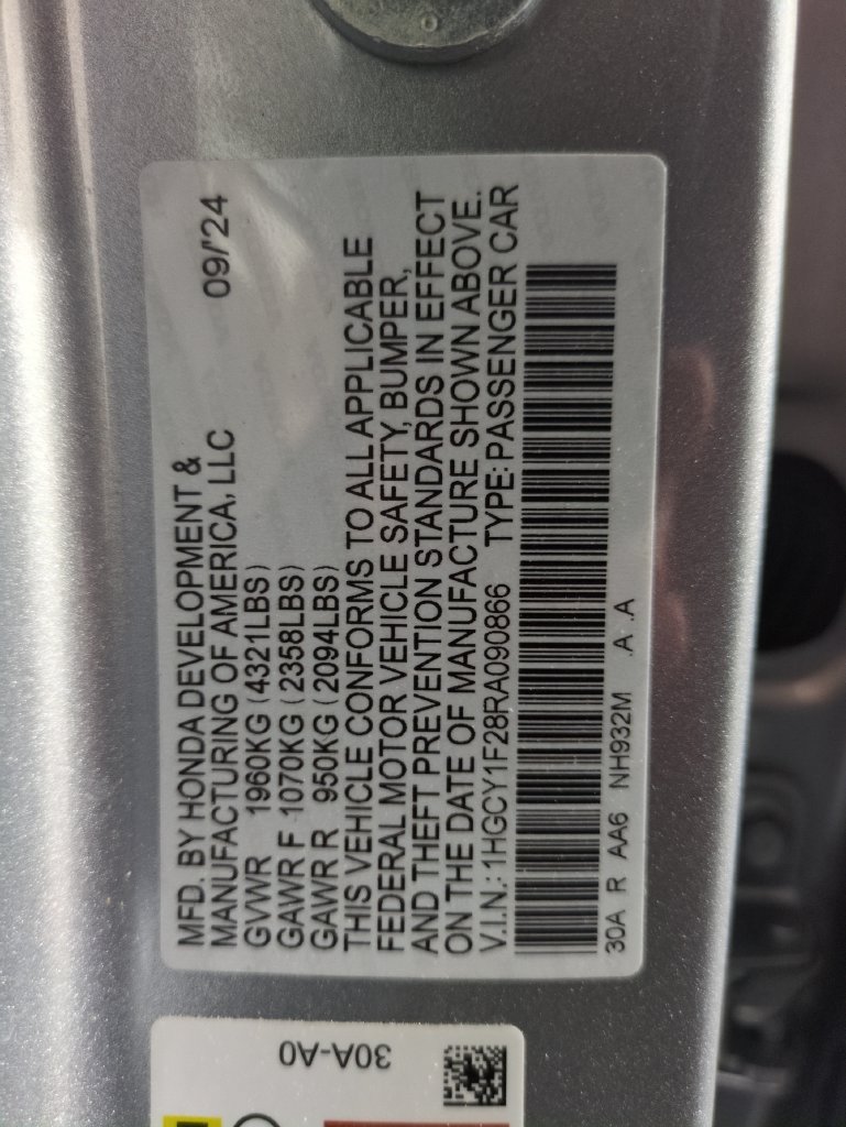 Certified 2024 Honda Accord LX image 34