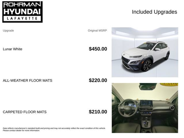 Used 2023 Hyundai Kona Limited w/ Cargo Package AWD/4WD image 4