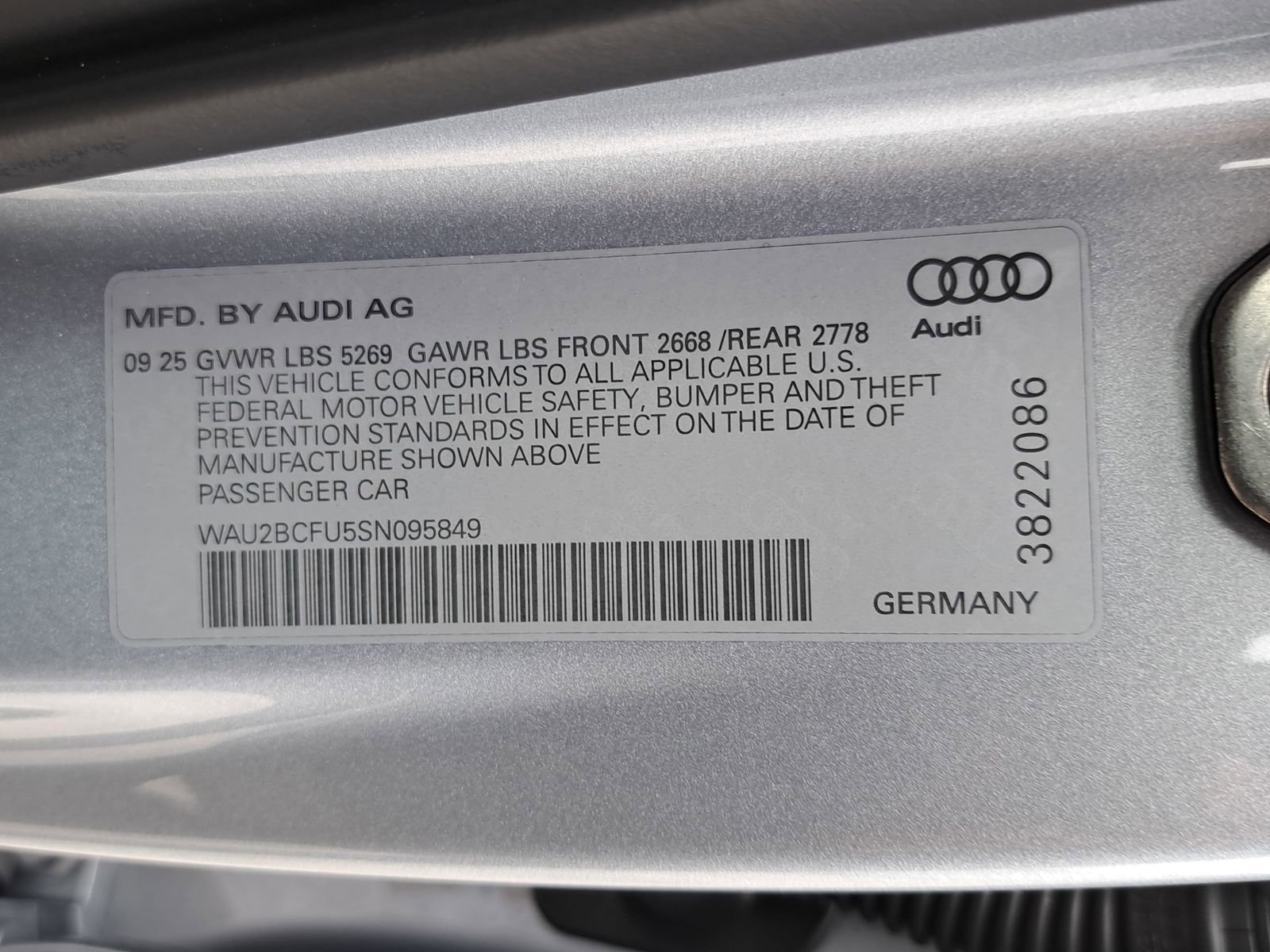 New 2025 Audi A5 2.0T Premium Plus image 38