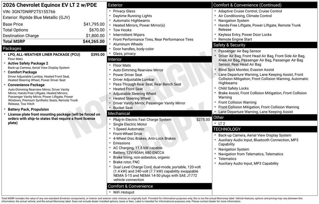 New 2026 Chevrolet Equinox EV LT FWD image 10