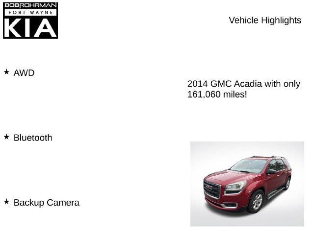 Used 2014 GMC Acadia SLE AWD/4WD image 7