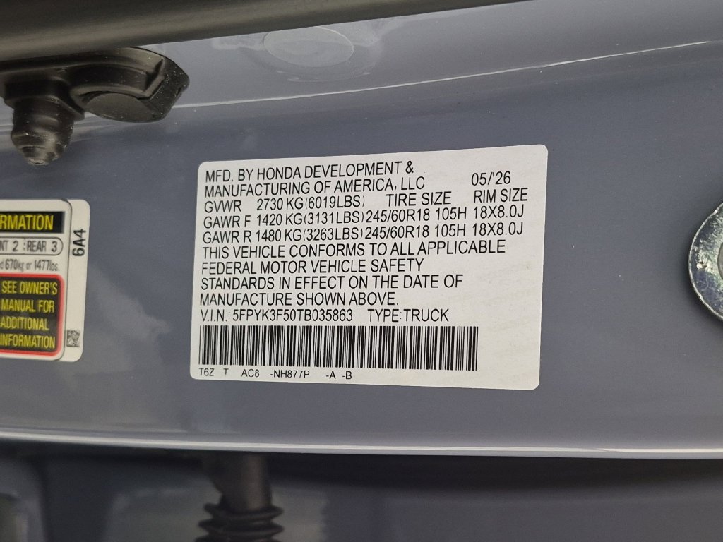 Used 2026 Honda Ridgeline RTL image 39