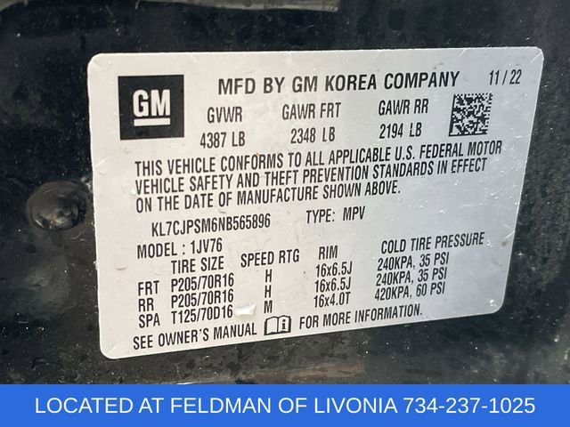 Certified 2022 Chevrolet Trax LT w/ LT Convenience Package image 32