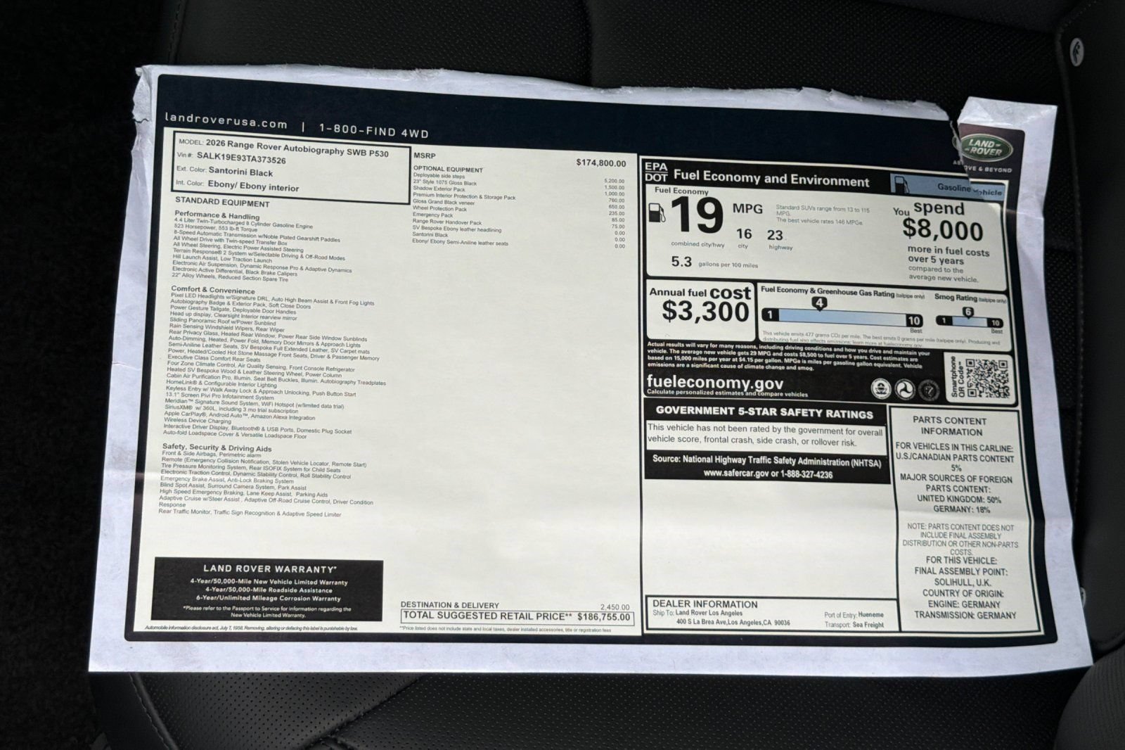 New 2026 Land Rover Range Rover Autobiography AWD/4WD image 30