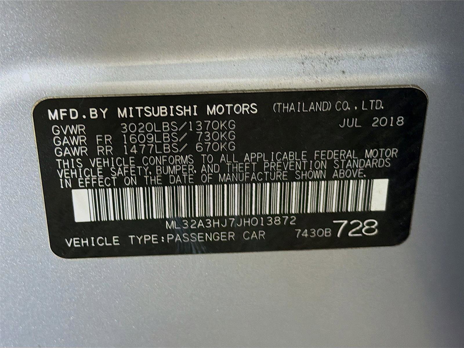 Used 2018 Mitsubishi Mirage ES FWD image 29