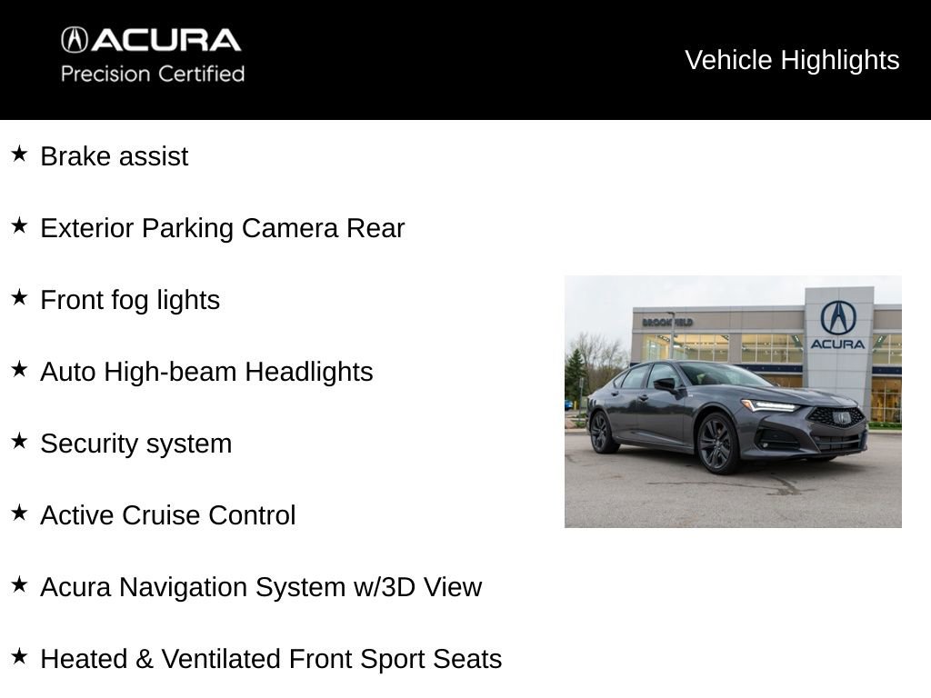 Certified 2023 Acura TLX SH-AWD w/ A-SPEC Pkg image 17