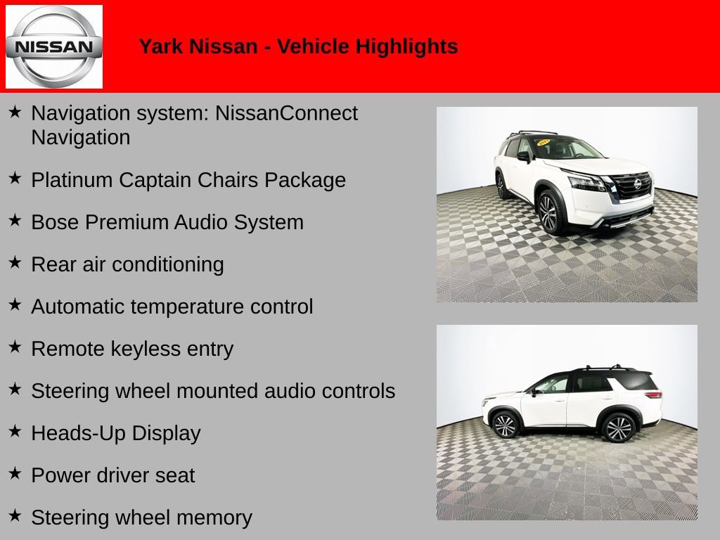 Certified 2023 Nissan Pathfinder Platinum image 2