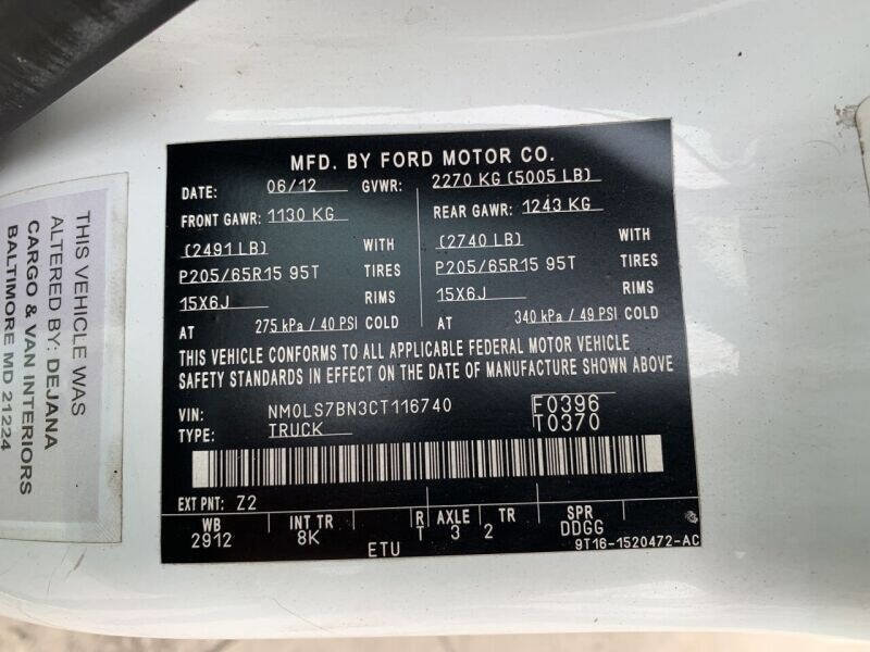 Used 2012 Ford Transit Connect XLT image 16