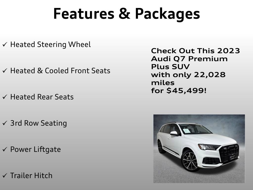 Used 2023 Audi Q7 3.0T Premium Plus w/ Premium Plus Package AWD/4WD image 12