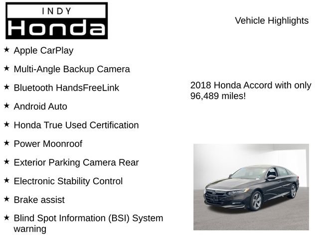 Used 2018 Honda Accord EX image 7