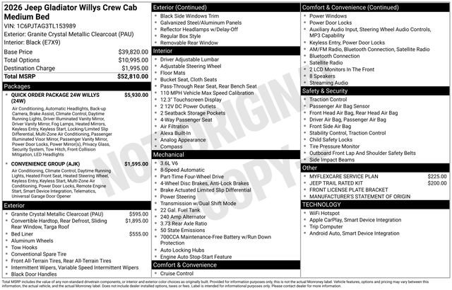 Used 2026 Jeep Gladiator Sport AWD/4WD image 20