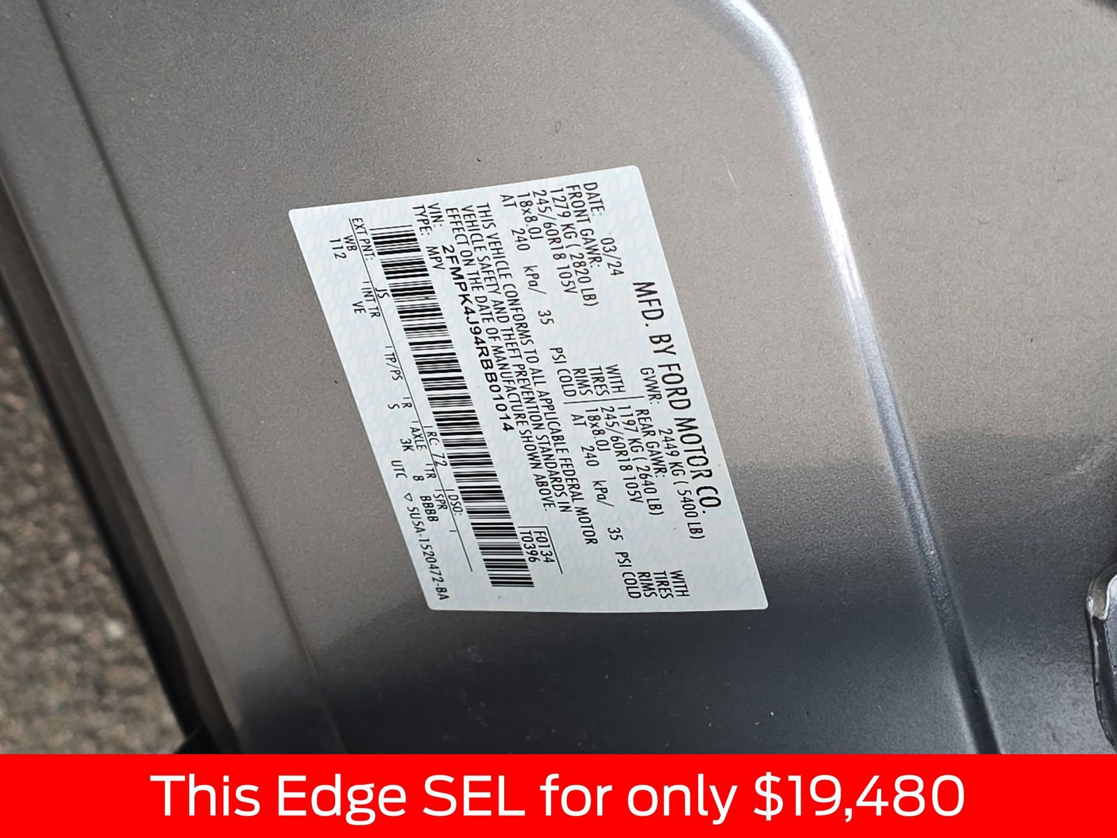 Used 2024 Ford Edge SEL image 39
