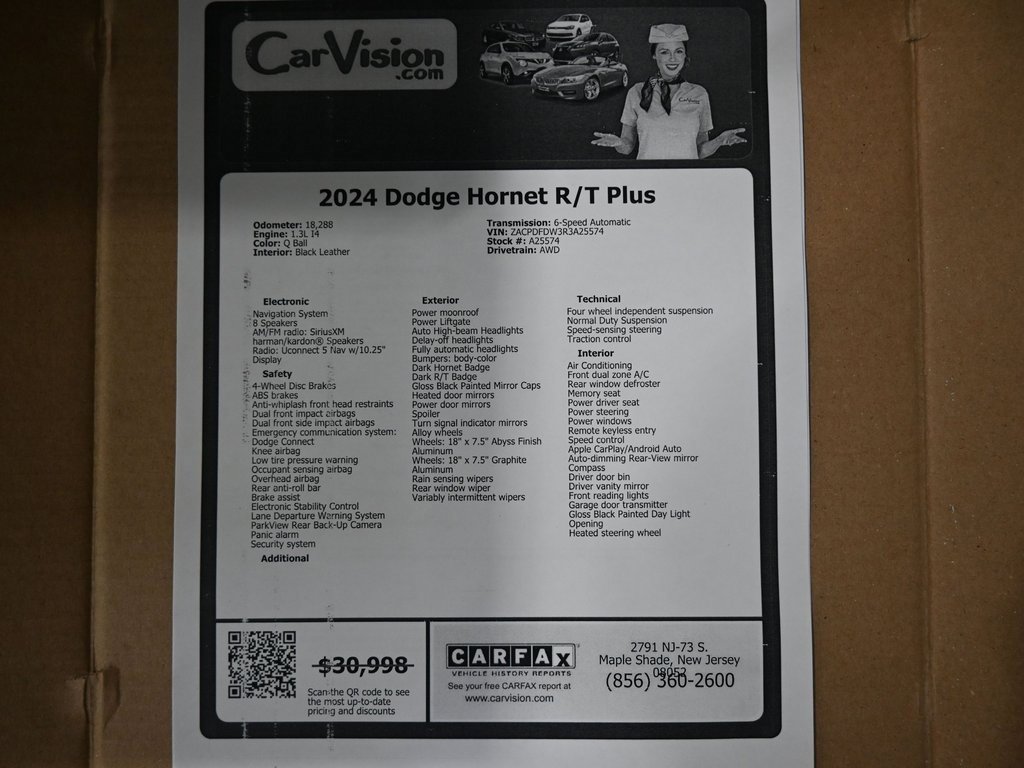 Used 2024 Dodge Hornet R/T Plus w/ R/T Blacktop Package image 9