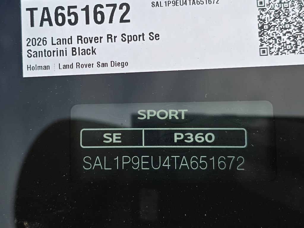 New 2026 Land Rover Range Rover Sport SE AWD/4WD image 37