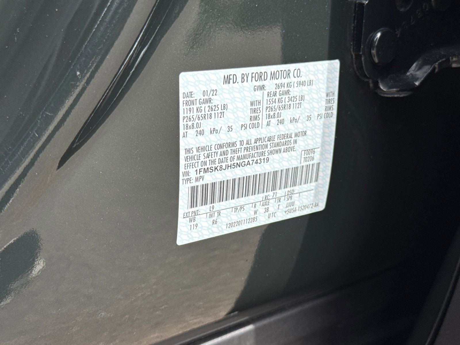 Used 2022 Ford Explorer Timberline AWD/4WD image 39