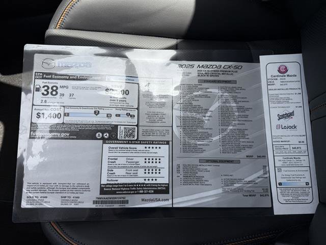 New 2025 MAZDA CX-50 2.5 Hybrid w/ Cargo Package image 36