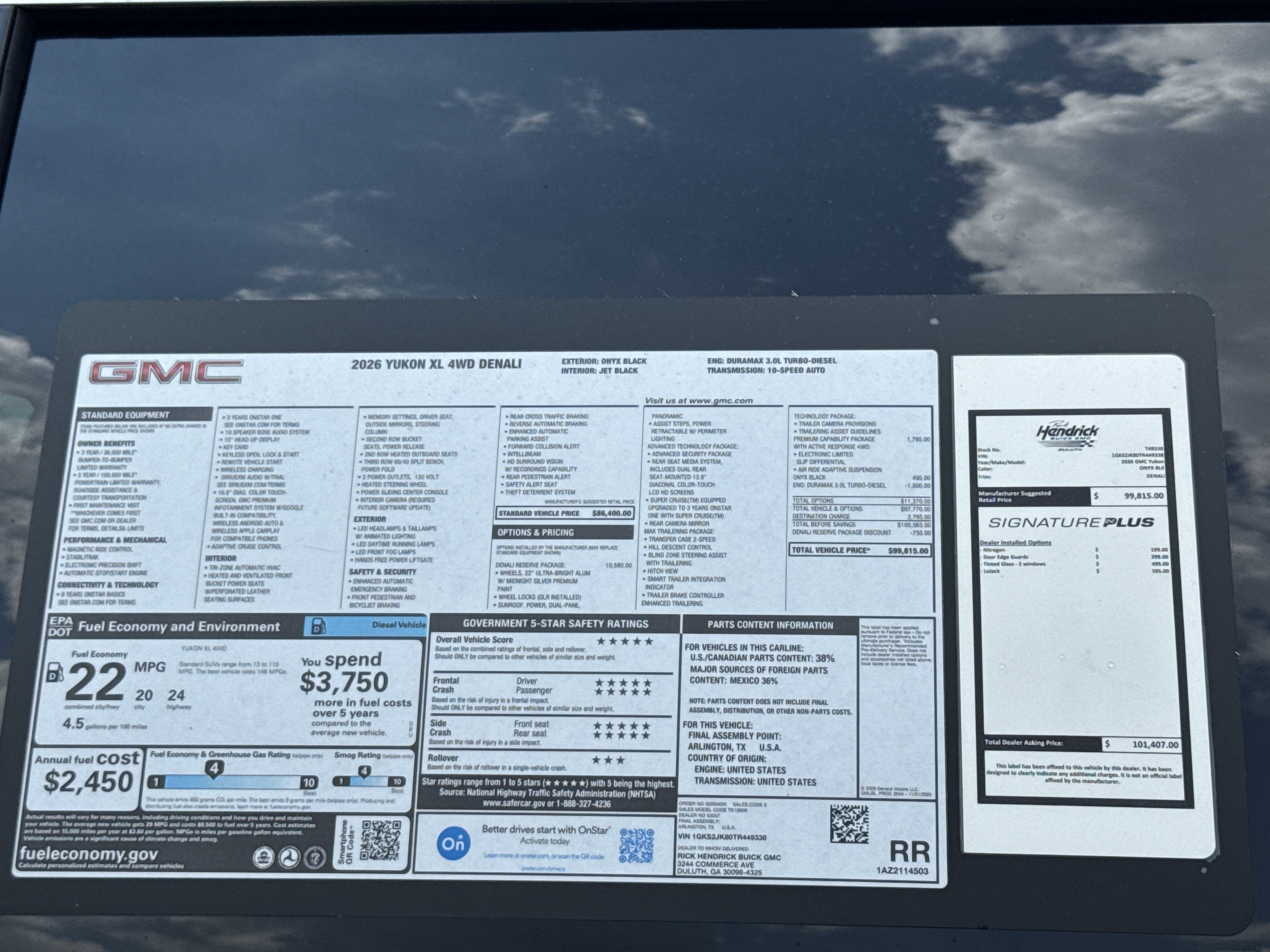 New 2026 GMC Yukon XL Denali w/ Denali Reserve Package AWD/4WD image 42