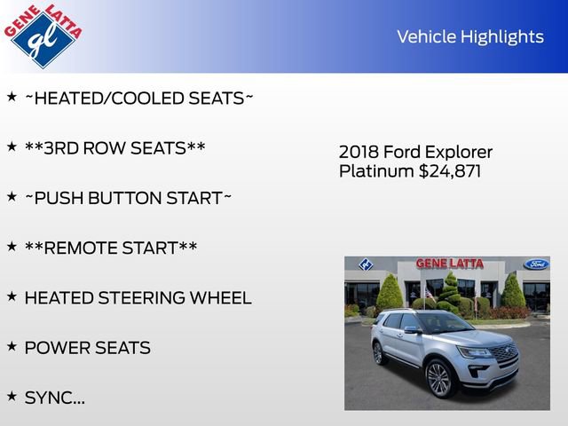 Used 2018 Ford Explorer Platinum AWD/4WD image 37