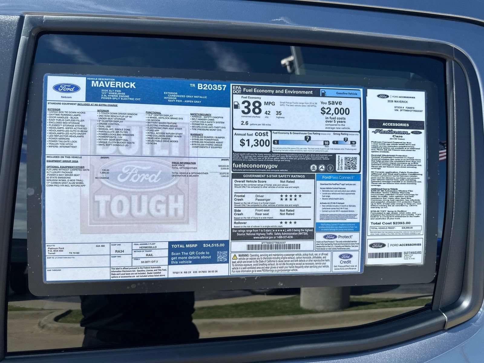 New 2026 Ford Maverick XLT w/ XLT Luxury Package FWD image 12