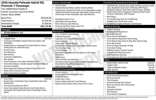 New 2026 Hyundai Palisade SEL Premium image 29