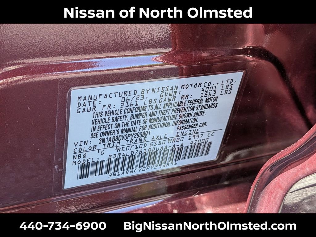 Certified 2023 Nissan Sentra SV w/ All-Weather Package FWD image 31