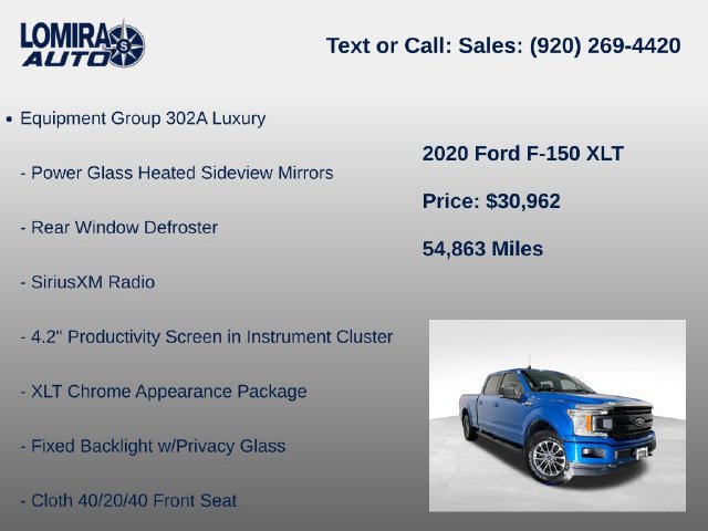 Used 2020 Ford F150 XLT w/ Equipment Group 302A Luxury AWD/4WD image 8