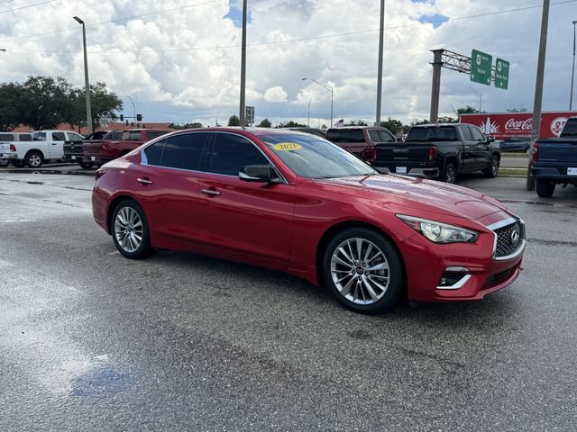 Used 2021 INFINITI Q50 Luxe w/ Cargo Package RWD image 1