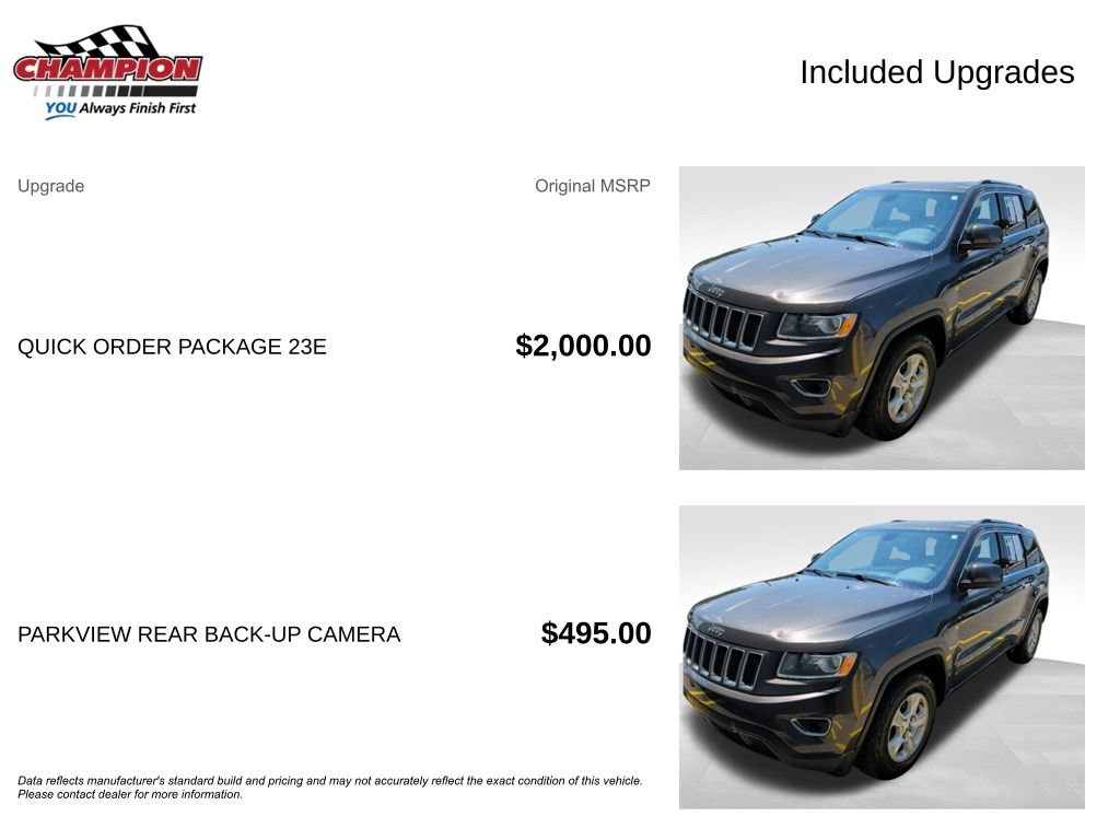 Used 2016 Jeep Grand Cherokee Laredo w/ Quick Order Package 23E AWD/4WD image 4