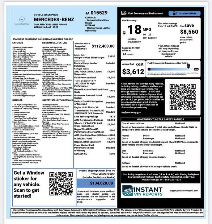 Used 2018 Mercedes-Benz AMG GT Coupe image 18