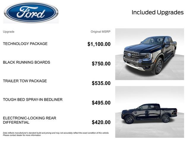 New 2025 Ford Ranger XLT w/ Technology Package image 2