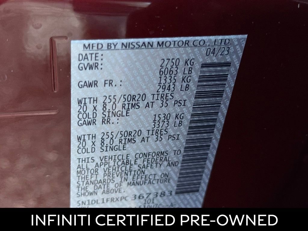 Certified 2023 INFINITI QX60 Luxe w/ Cargo Package image 28