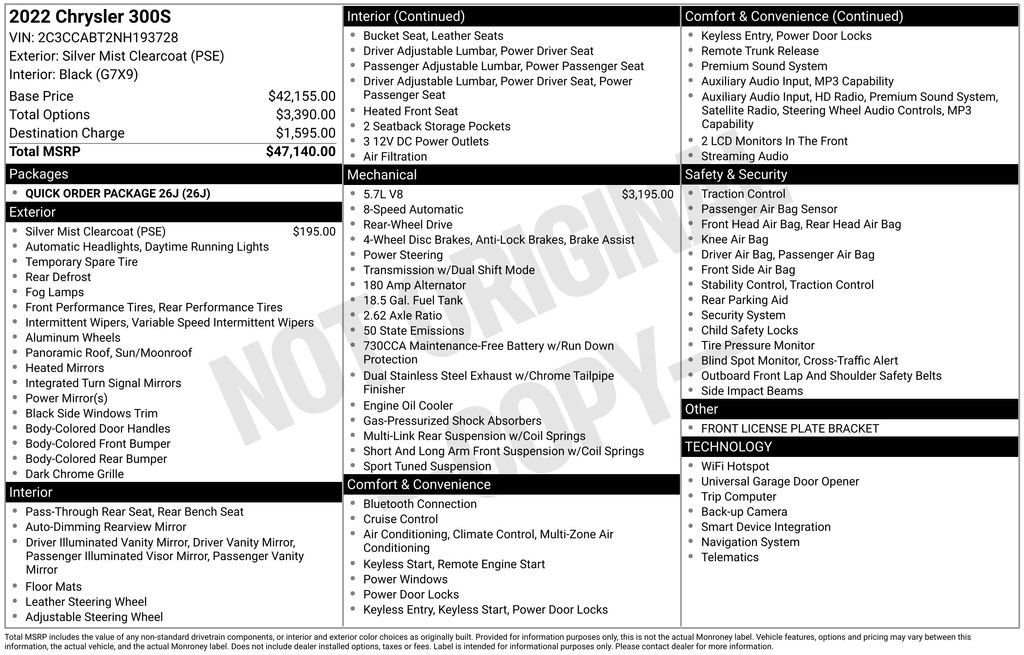 Used 2022 Chrysler 300 S image 39