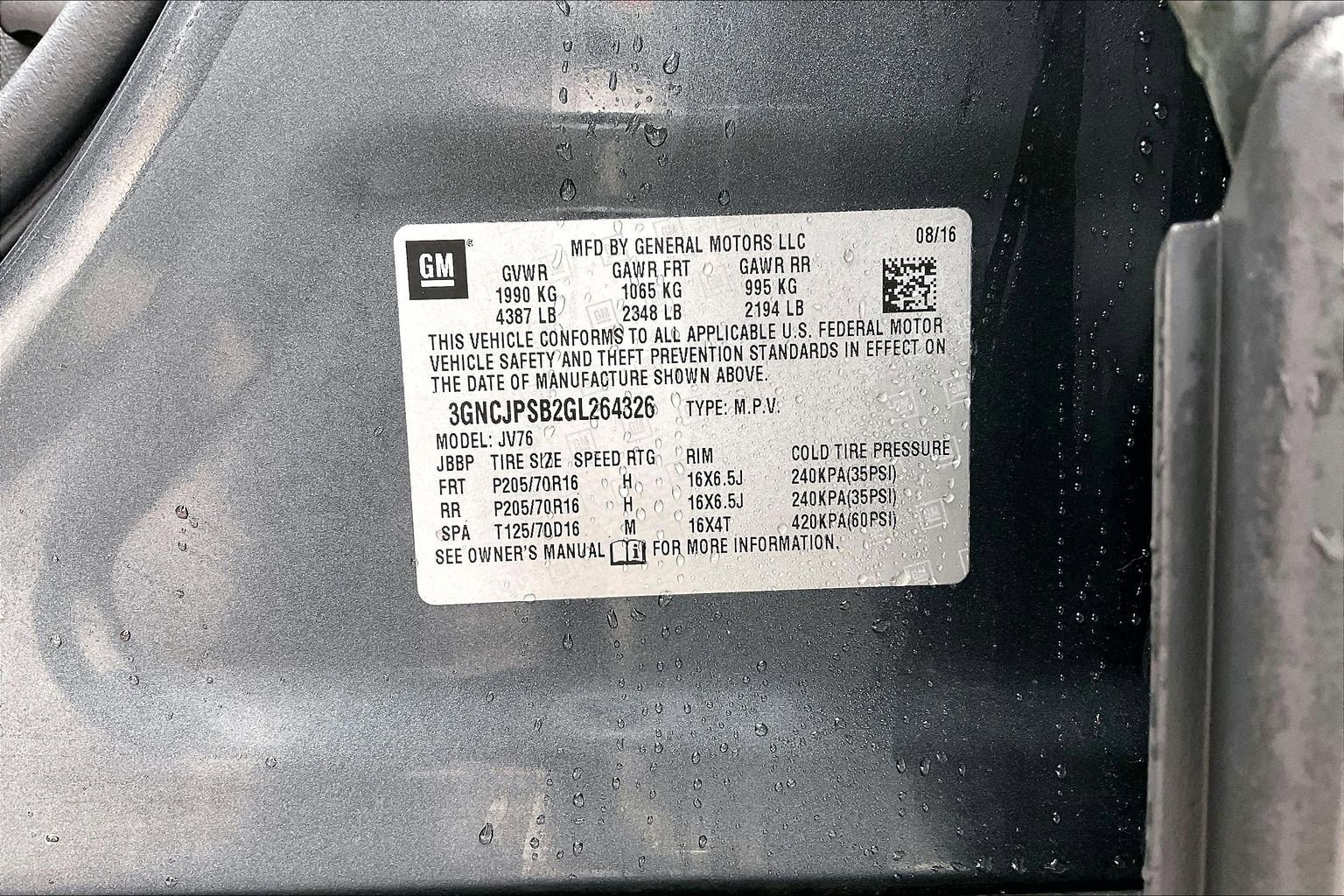 Used 2016 Chevrolet Trax LT w/ LT Sun and Sound Package image 32