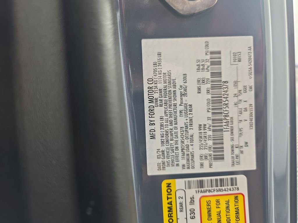 Used 2024 Ford Mustang GT RWD image 35