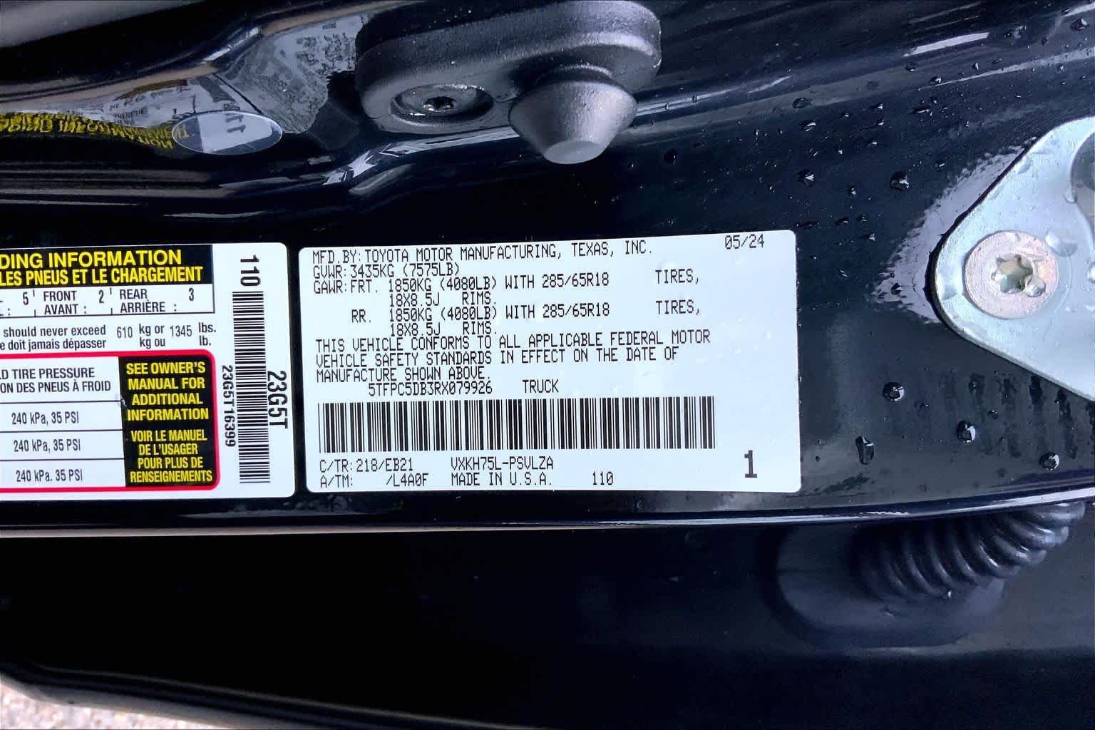 Used 2024 Toyota Tundra TRD Pro AWD/4WD image 34