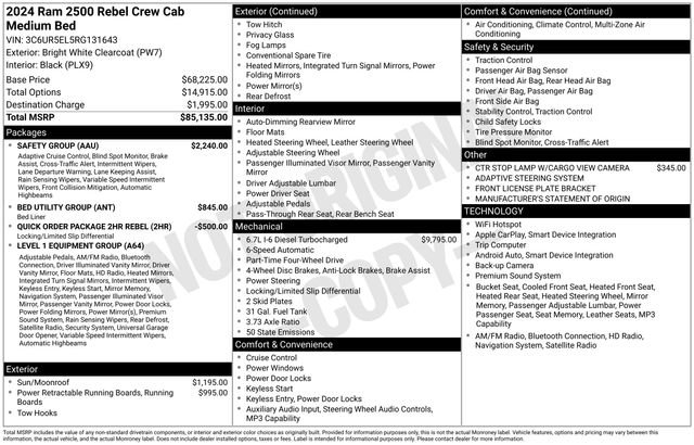 Used 2024 RAM 2500 Rebel w/ Safety Group AWD/4WD image 34