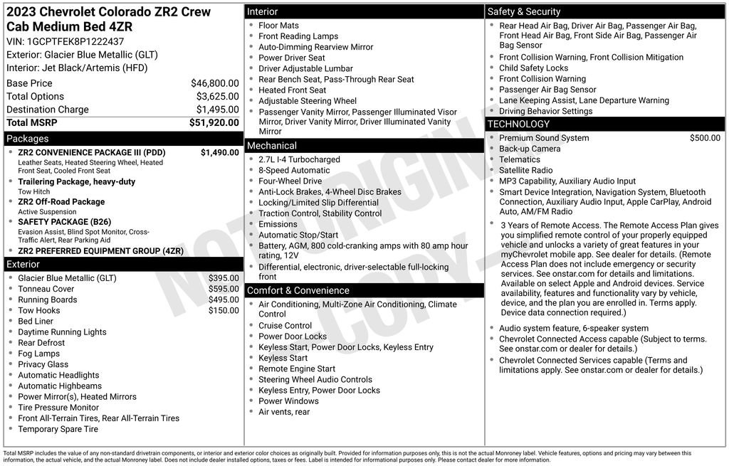 Used 2023 Chevrolet Colorado ZR2 w/ ZR2 Convenience Package III image 9