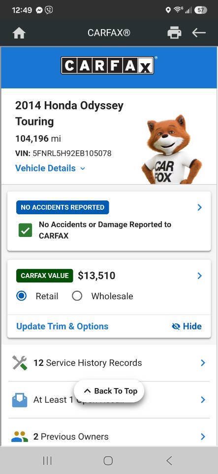Used 2014 Honda Odyssey Touring Elite image 58