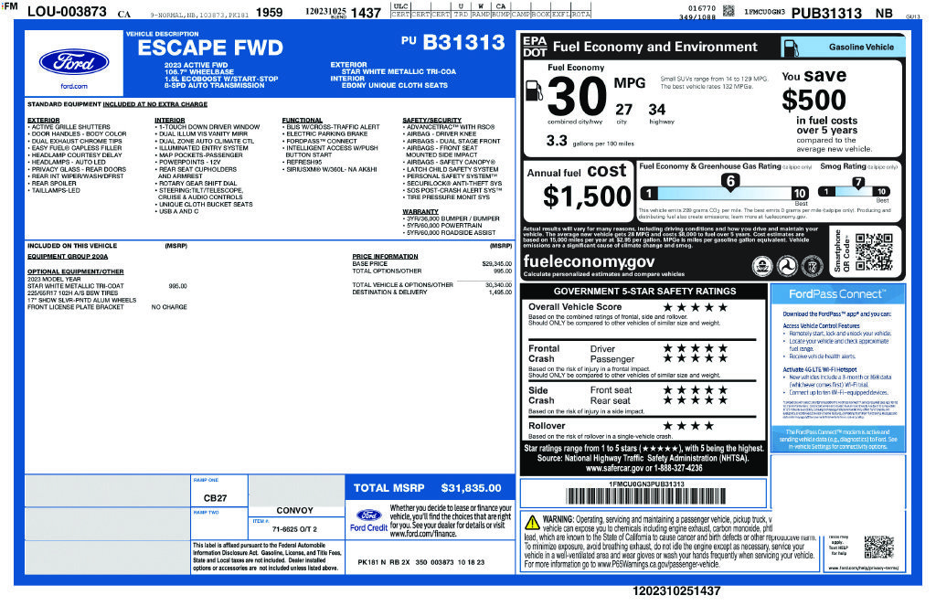 Used 2023 Ford Escape Active FWD image 2