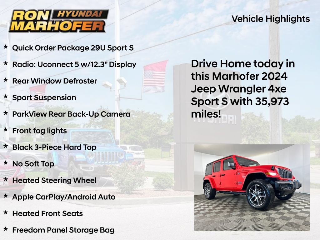 Used 2024 Jeep Wrangler Unlimited w/ Convenience Group AWD/4WD image 15