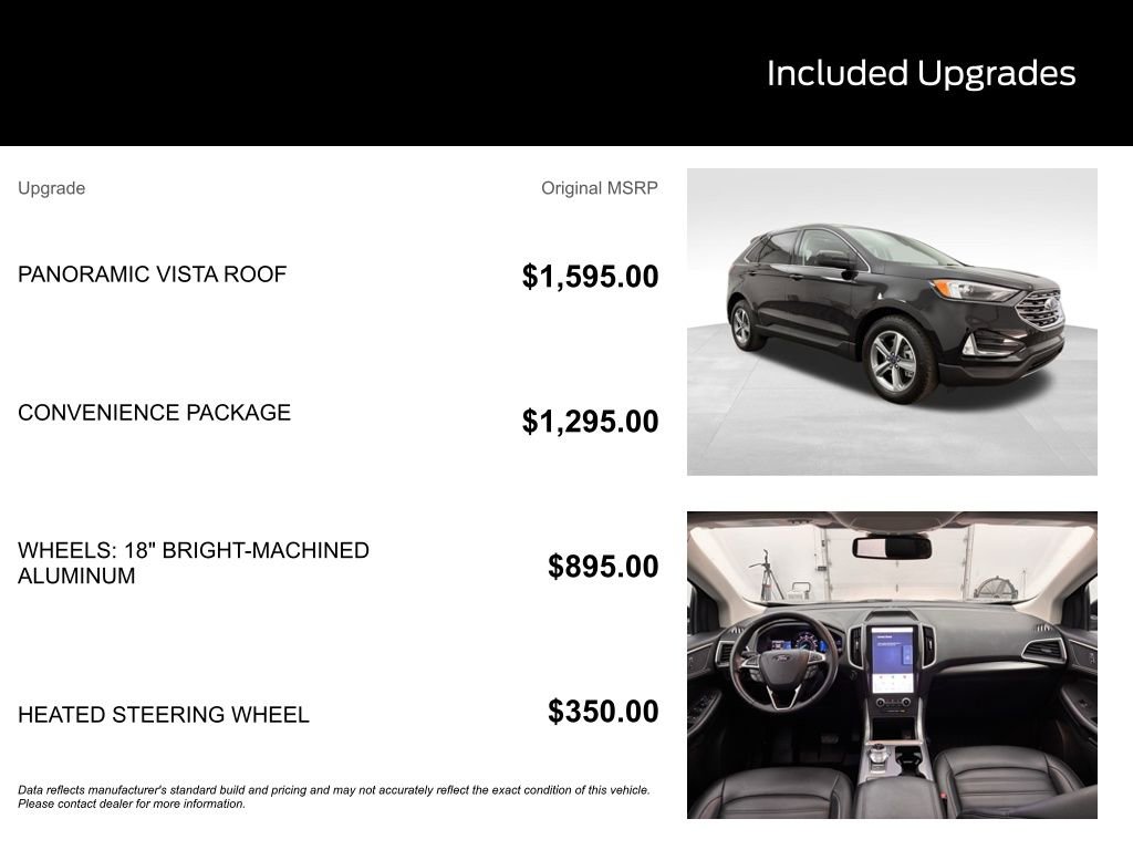 Certified 2022 Ford Edge SEL w/ Convenience Package image 3