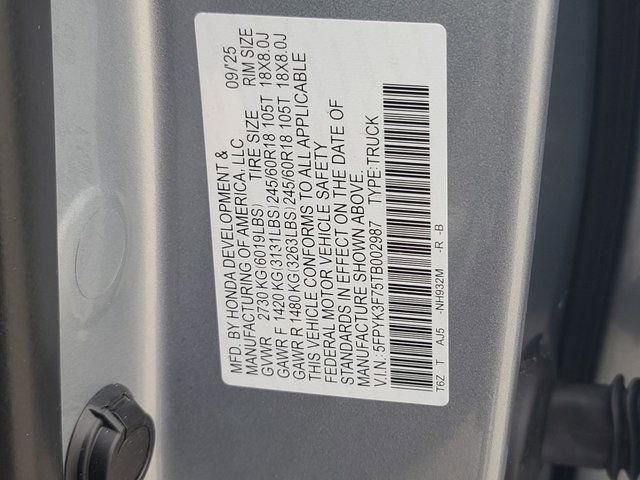 New 2026 Honda Ridgeline TrailSport+ image 30