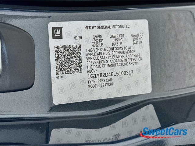 Used 2020 Chevrolet Corvette Stingray Premium Cpe w/ 3LT Preferred Equipment Group RWD image 56
