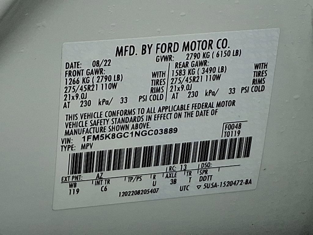 Certified 2022 Ford Explorer ST w/ Equipment Group 401A image 28