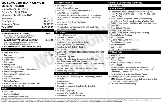 Used 2024 GMC Canyon AT4 w/ Technology Package image 12